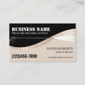 Druk op de wasmachine Professionele reiniging Visitekaartje (Voorkant)