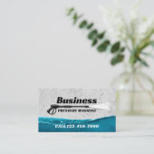 Druk op de wasmachine Professionele reiniging Visitekaartje (Staand voorkant)