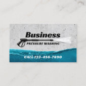 Druk op de wasmachine Professionele reiniging Visitekaartje (Voorkant)