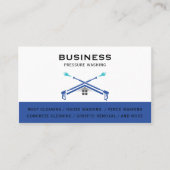 Druk op de wasmachine Professionele reiniging Visitekaartje (Voorkant)