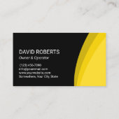 Druk op de wasmachine Was zwart geel reinigen Visitekaartje (Achterkant)