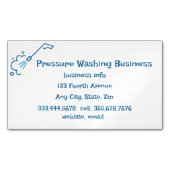 Druk op de wasservice Aangepast Magnetisch Visitekaartje (Voorkant)