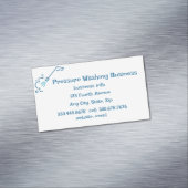 Druk op de wasservice Aangepast Magnetisch Visitekaartje (Voorbeeld)