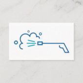 Druk op de wasservice Aangepast Visitekaartje (Achterkant)