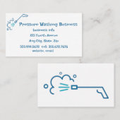 Druk op de wasservice Aangepast Visitekaartje (Voorkant / Achterkant)