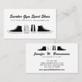 Druk op Eemand White Sport Gym Shoes af Visitekaartje (Voorkant / Achterkant)