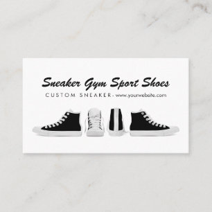 Druk op Eemand White Sport Gym Shoes af Visitekaartje