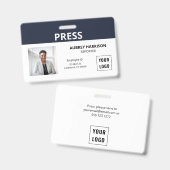 Druk op Eenvoudige foto-id Badge (Voor- en achterkant)