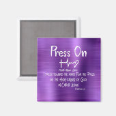 Druk op| Faith, Hope Love Heartbeat| Bijbelse Vers Magneet (Voorkant / Achterkant)