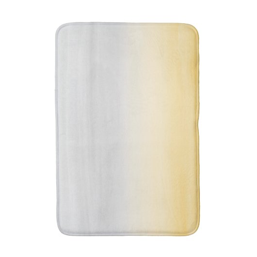 Druk op Gele Grijs Waterverf Abstract #1 Badmat (Voorkant Verticaal)