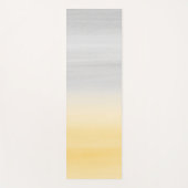 Druk op Gele Grijs Waterverf Abstract #1 Yogamat (Voorkant)