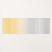 Druk op Gele Grijs Waterverf Abstract #1 Yogamat (Voorkant (horizontaal))