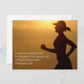 Druk op het Briefkaart Goal (Voorkant / Achterkant)