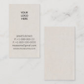 Druk op het eenvoudige Visitekaartje van uw Logo (Voorkant / Achterkant)