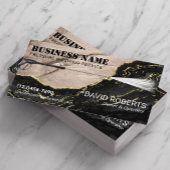Druk op het wassen Gold Agate Marble Cleaning Visitekaartje