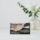 Druk op het wassen Gold Agate Marble Cleaning Visitekaartje (Staand voorkant)