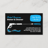 Druk op het wassen van water De wasmachine reinige Visitekaartje (Achterkant)