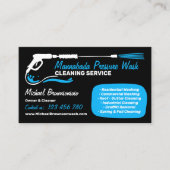 Druk op het wassen van water De wasmachine reinige Visitekaartje (Voorkant)