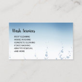 Druk op het wassen van water De wasmachine reinige Visitekaartje (Achterkant)