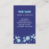 Druk op het wassen van water De wasmachine reinige Visitekaartje (Achterkant)