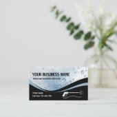 Druk op het wassen van water De wasmachine reinige Visitekaartje (Staand voorkant)