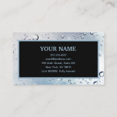 Druk op het wassen van water De wasmachine reinige Visitekaartje (Achterkant)