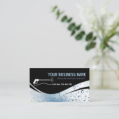 Druk op het wassen van water De wasmachine reinige Visitekaartje (Staand voorkant)