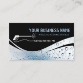 Druk op het wassen van water De wasmachine reinige Visitekaartje (Voorkant)