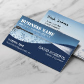 Druk op het wassen van water De wasmachine reinige Visitekaartje