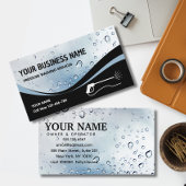 Druk op het wassen van water De wasmachine reinige Visitekaartje