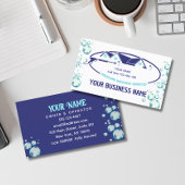 Druk op het wassen van water De wasmachine reinige Visitekaartje