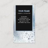 Druk op het wassen van water De wasmachine reinige Visitekaartje (Achterkant)