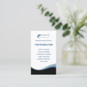 Druk op het wassen van water De wasmachine reinige Visitekaartje (Staand voorkant)