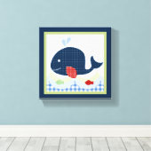 Druk op Jackson/Whale/Fish Canvas Afdruk (Insitu (Houten vloer))