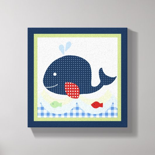Druk op Jackson/Whale/Fish Canvas Afdruk (Voorkant)