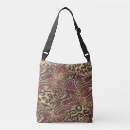 Druk op Leopard en Paisley Pattern Crossbody Tas