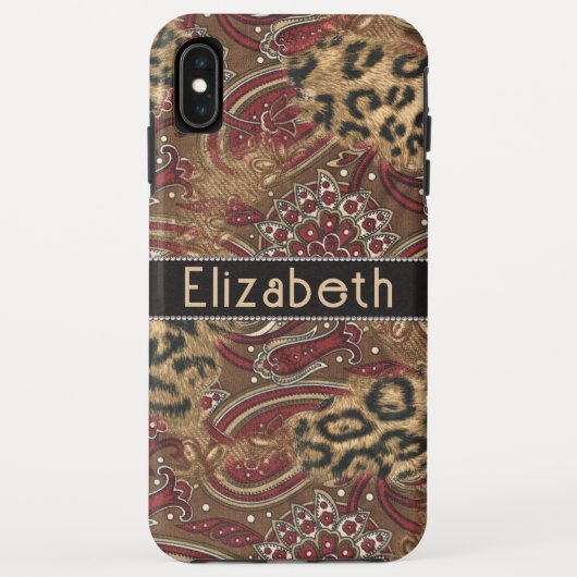 Druk op Leopard en Paisley Pattern om deze aan te  Case-Mate iPhone Case (Achterkant)