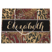 Druk op Leopard en Paisley Pattern om deze aan te Groot Cadeauzakje (Voorkant)