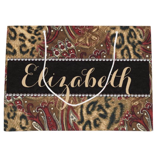 Druk op Leopard en Paisley Pattern om deze aan te  Groot Cadeauzakje (Voorkant)