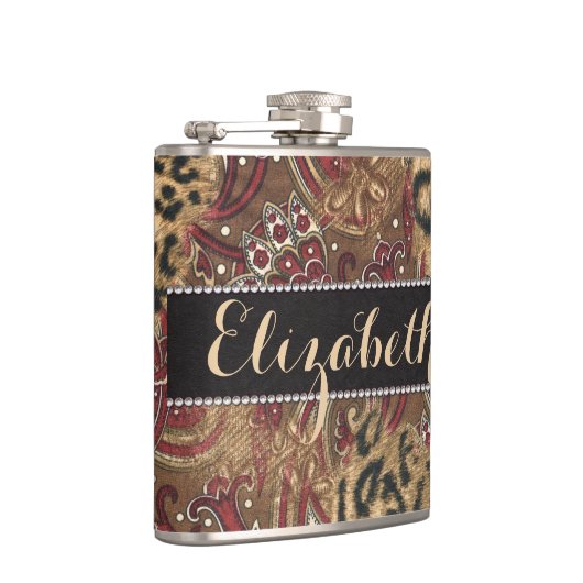 Druk op Leopard en Paisley Pattern om deze aan te Heupfles (Rechts)