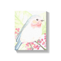 druk op Little Pastel Bird Canvas