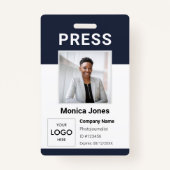 Druk op Logo Photo Professional Badge (Voorkant)