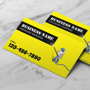 Druk op Mini Power Washer House Cleaning Visitekaartje