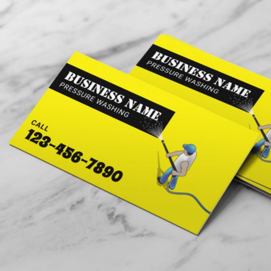 Druk op Mini Power Washer House Cleaning Visitekaartje