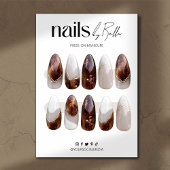 Druk op Nail Packaging Display Kaarten