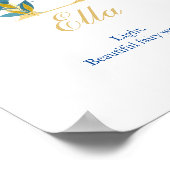 Druk op Neursery Print Name, Letter E, Baby girl w (Hoek)