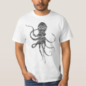 Druk op octopus-toets - octopus t-shirt (Voorkant)