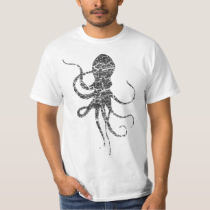 Druk op octopus-toets - octopus t-shirt