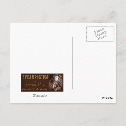 Druk op om Briefkaart te imponeren (Achterkant)