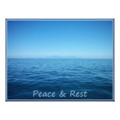 Druk op Peace and Rest Ocean Foto Afdruk (Voorkant)